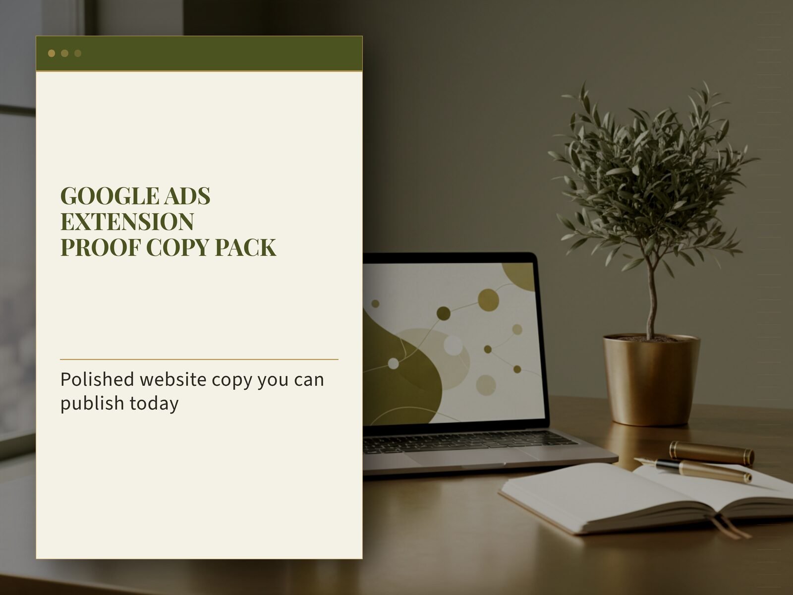 Google Ads Extension Proof Copy Pack