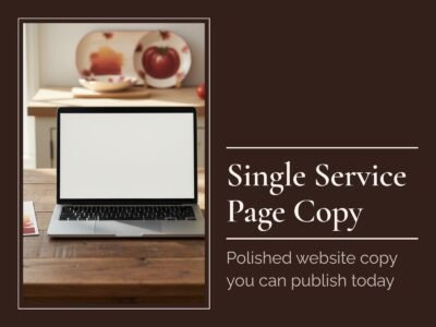 Single Service Page Copy
