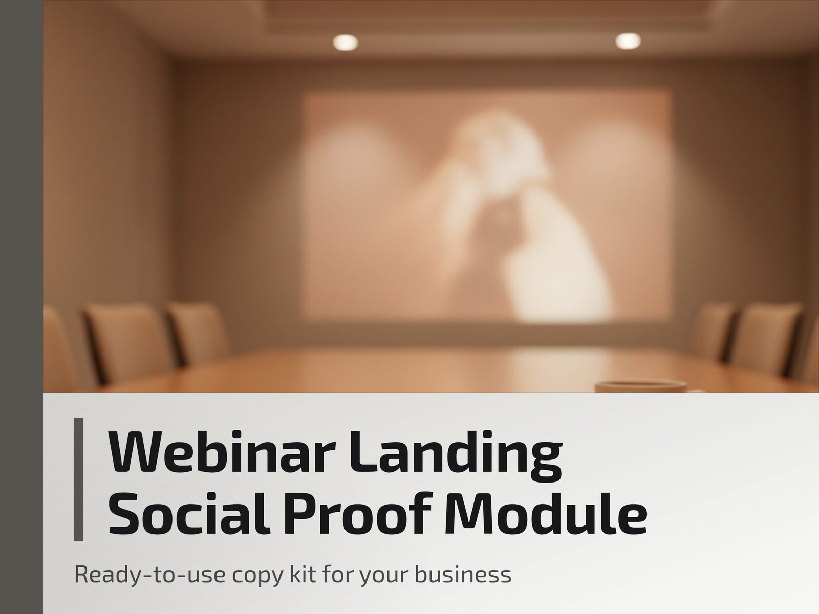 Webinar Landing Social Proof Module
