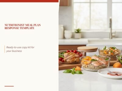 Nutritionist Meal Plan Response Template