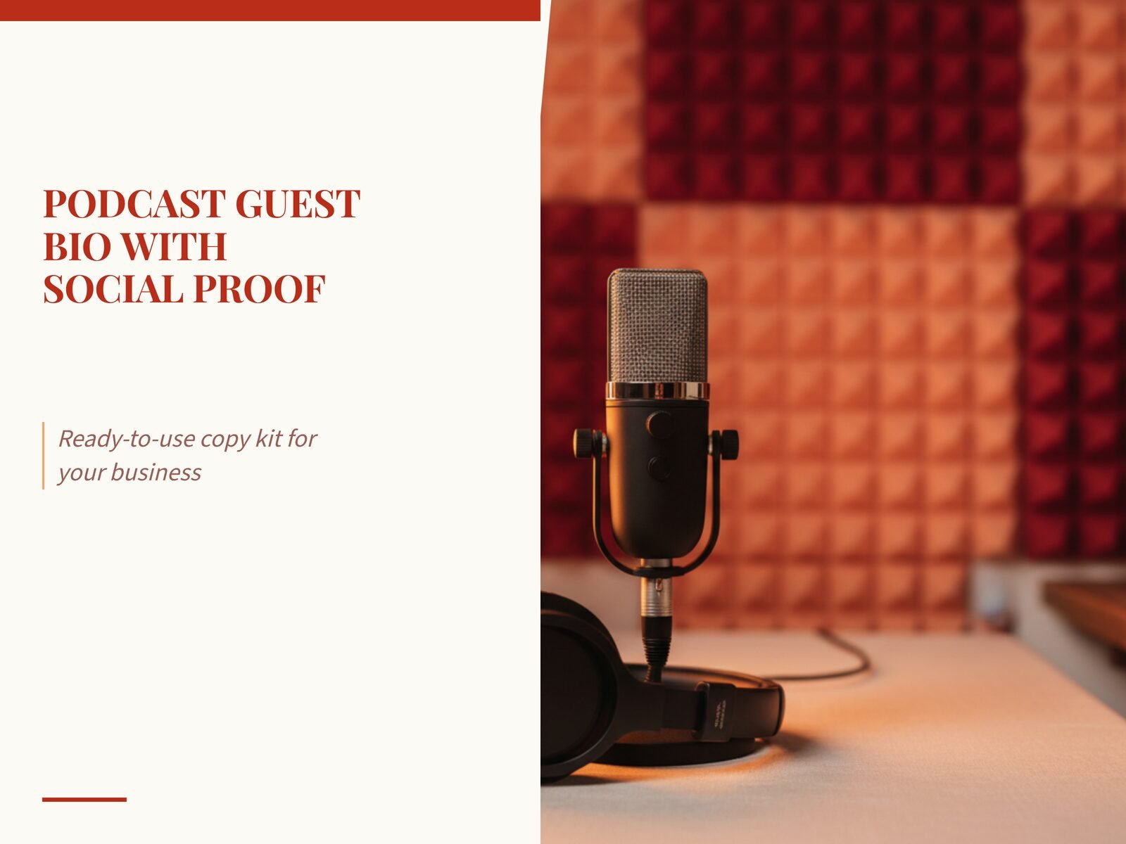 Podcast Guest Bio with Social Proof