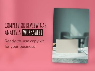 Competitor Review Gap Analysis Worksheet