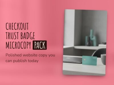 Checkout Trust Badge Microcopy Pack