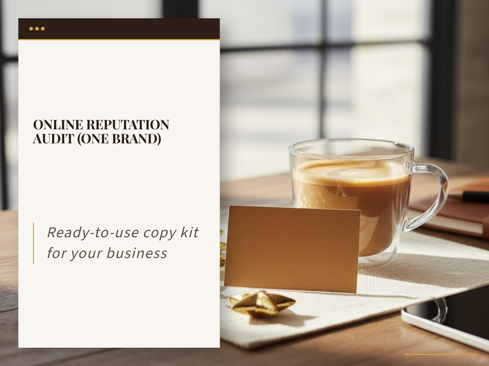 Online Reputation Audit (One Brand)