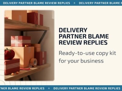 Delivery Partner Blame Review Replies