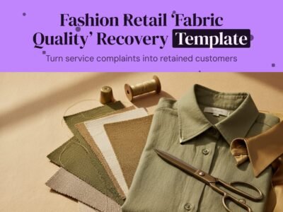 Fashion Retail 'Fabric Quality' Recovery Template