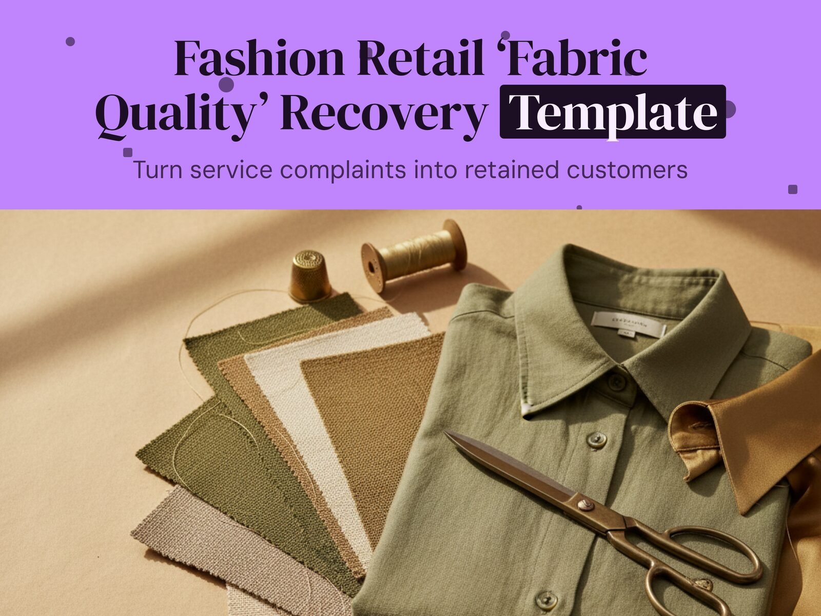 Fashion Retail 'Fabric Quality' Recovery Template