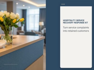 Hospitality Service Recovery Response Kit