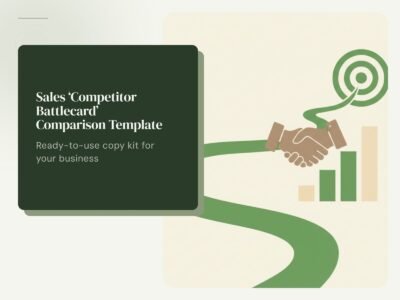 Sales 'Competitor Battlecard' Comparison Template