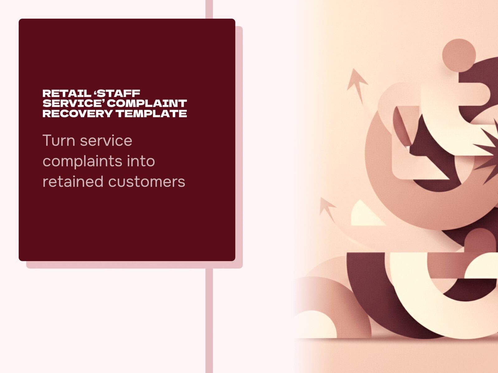 Retail 'Staff Service' Complaint Recovery Template
