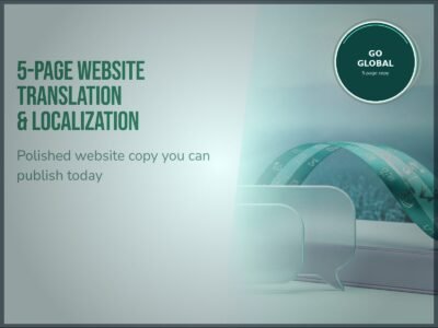 5-Page Website Translation & Localization