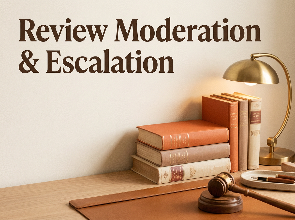Review Moderation & Escalation Policy Template