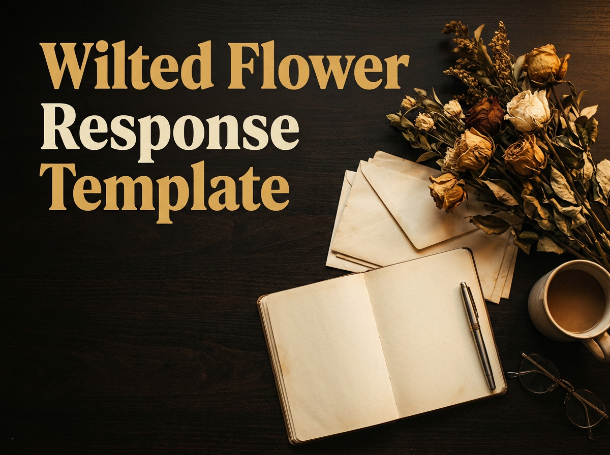 Wilted Flower Response Template
