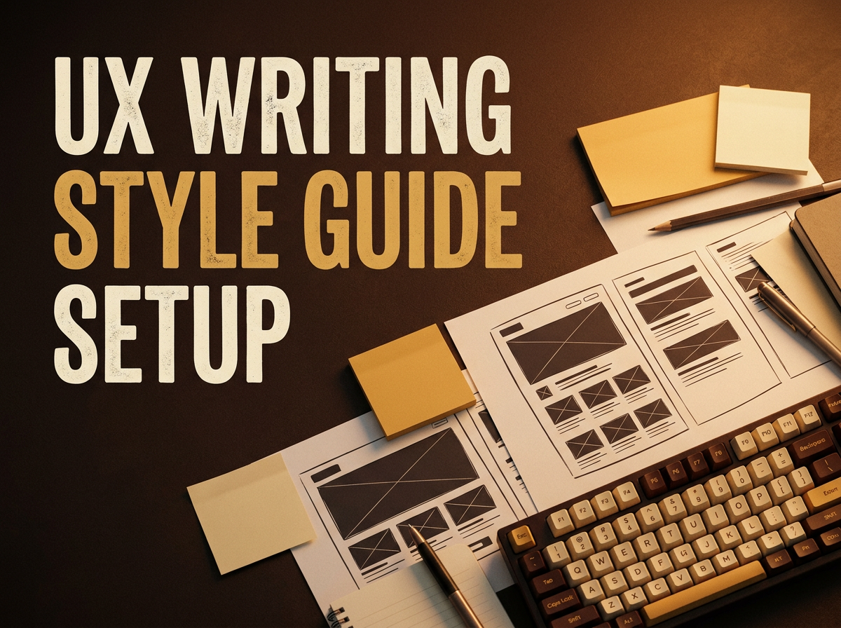 UX Writing Style Guide Setup