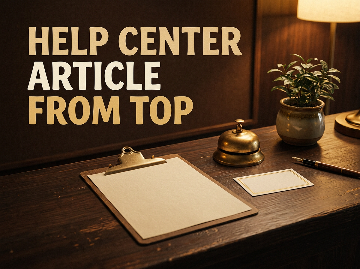 Help Center Article from Top Complaints