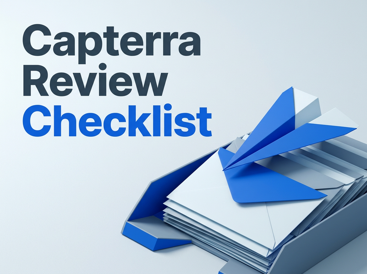 HealthTech 'Capterra Review' Formal Email Checklist