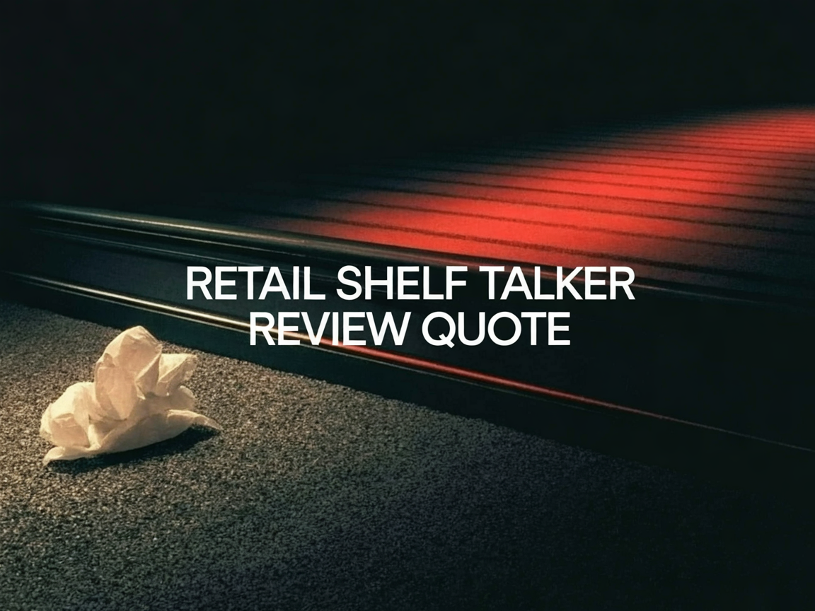 Retail Shelf Talker Review Quote Pack