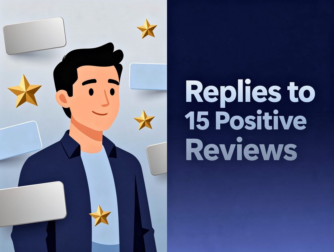Replies to 15 Positive Reviews