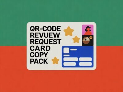 QR-Code Review Request Card Copy Pack