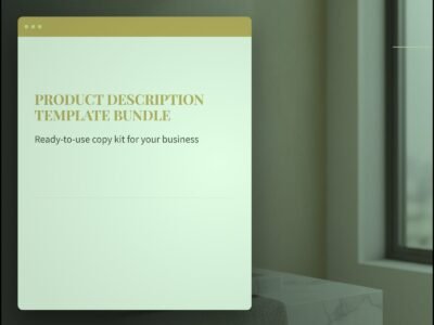 Product Description Template Bundle