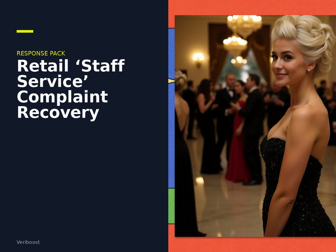 Retail 'Staff Service' Complaint Recovery Template
